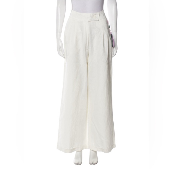 Posse High Waist Wide Leg Pants in white size XS - Picture 1 of 8